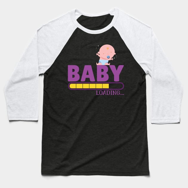 Baby Loading Baseball T-Shirt by Imaginariux